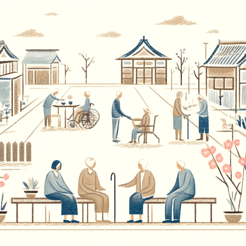 地域で活躍いきいきライフの図